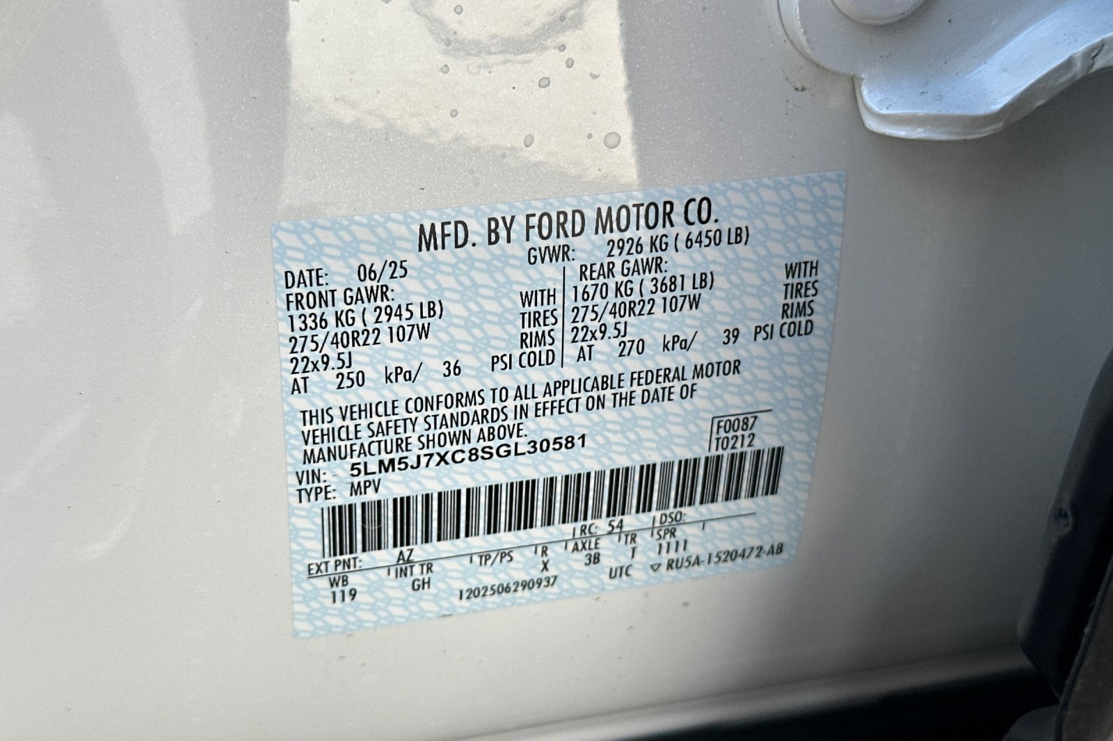 New 2025 Lincoln Aviator Reserve w/ Equipment Group 201A image 28