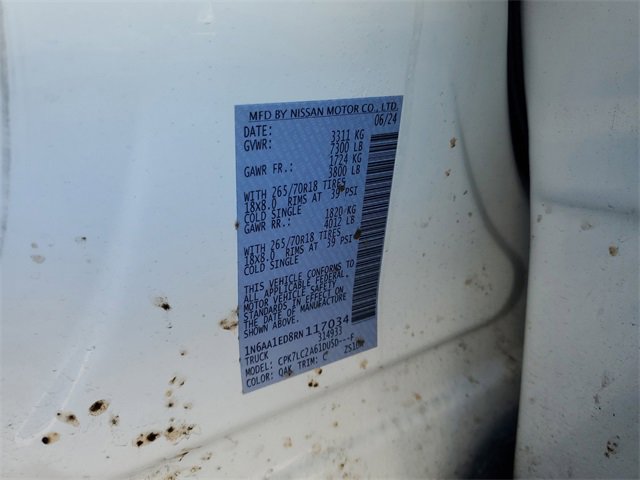 Certified 2024 Nissan Titan SV w/ SV Convenience Package image 25