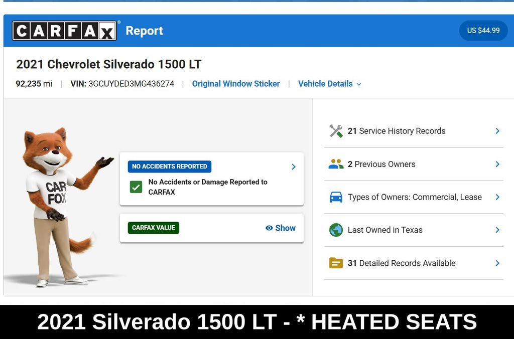 Used 2021 Chevrolet Silverado 1500 LT w/ Safety Package AWD/4WD image 9