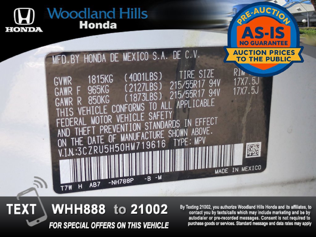 Used 2017 Honda HR-V EX image 27