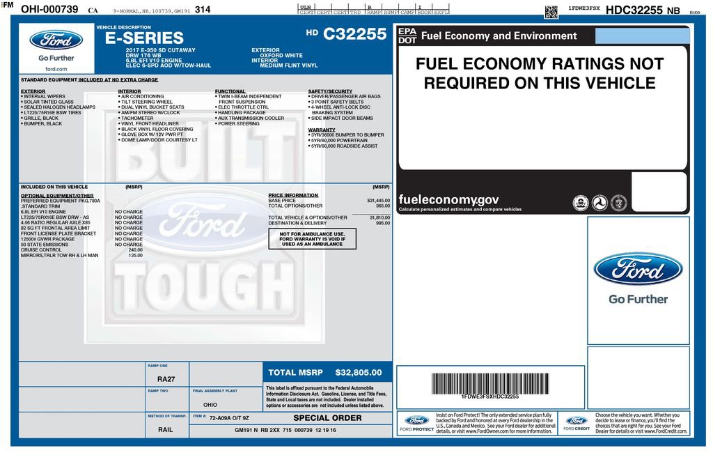Used 2017 Ford E-350 and Econoline 350 Super Duty RWD image 9