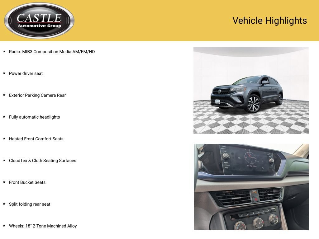 Used 2022 Volkswagen Taos SE AWD/4WD image 3