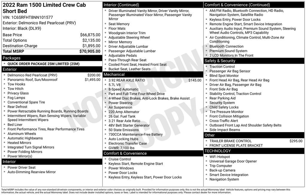 Used 2022 RAM 1500 Limited AWD/4WD image 6