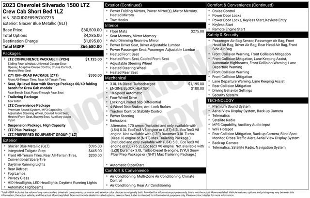 Used 2023 Chevrolet Silverado 1500 LTZ w/ LTZ Convenience Package II AWD/4WD image 15