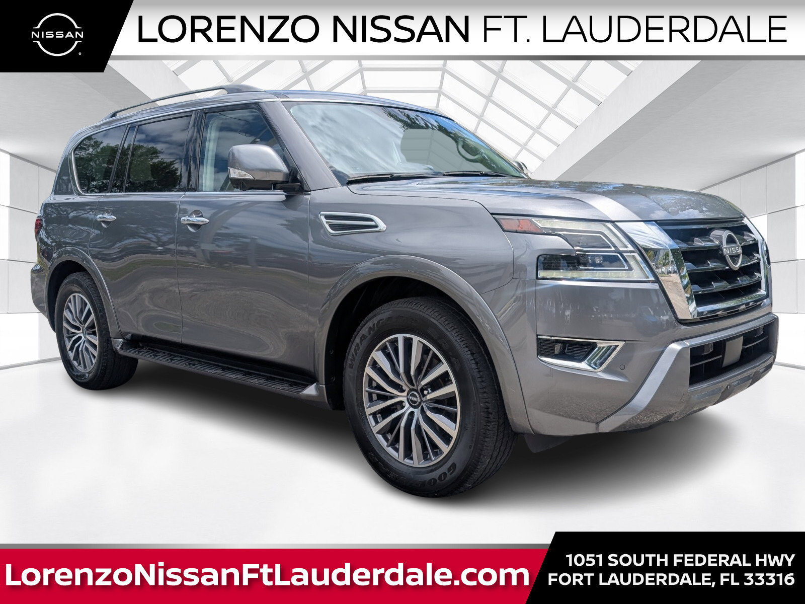 Certified 2023 Nissan Armada SL w/ Captain's Chairs Package RWD image 1
