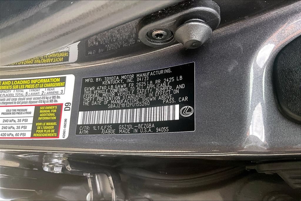 Used 2023 Lexus ES 350 F Sport w/ Accessory Package (Z2) FWD image 45