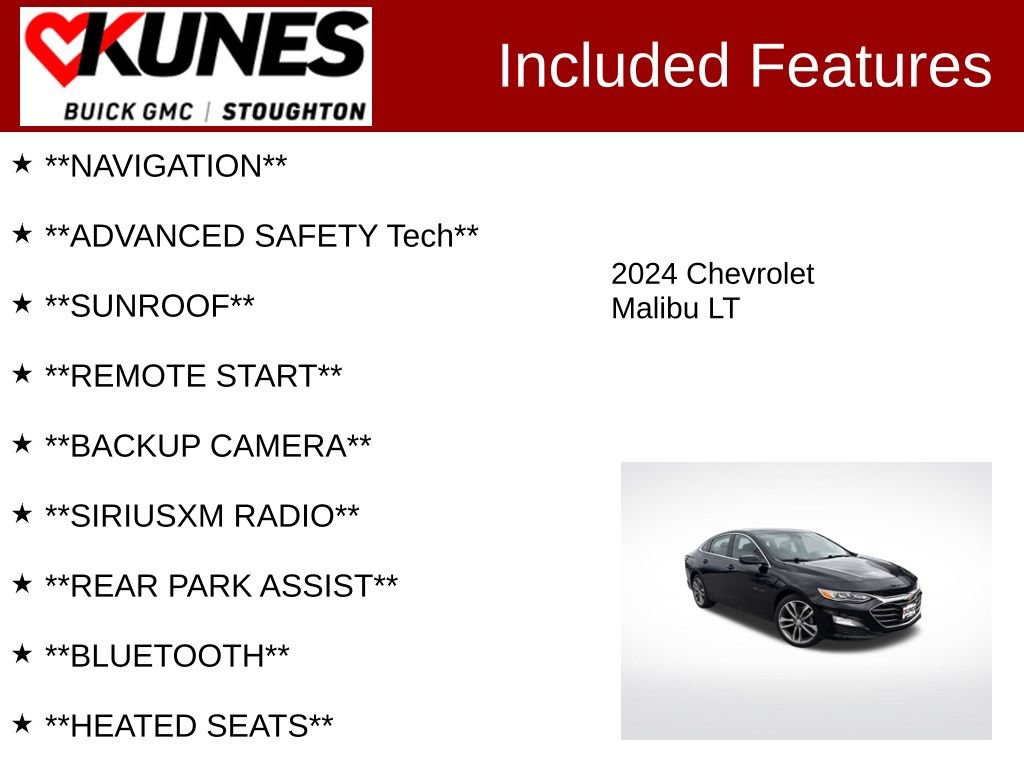 Used 2024 Chevrolet Malibu LT FWD image 2