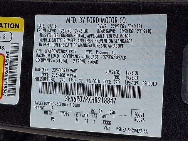 Used 2017 Ford Fusion Sport w/ Equipment Group 401A image 31