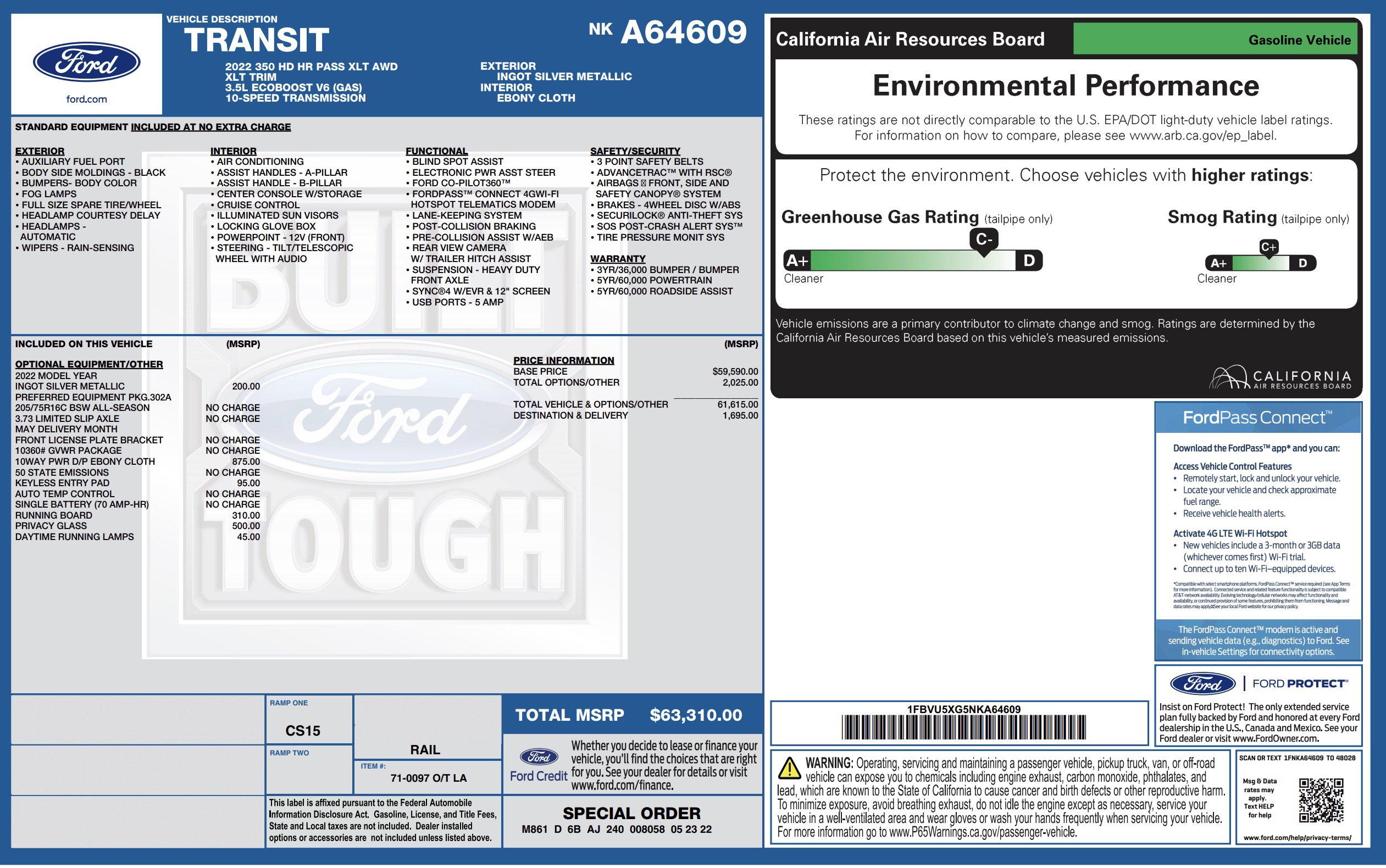 Used 2022 Ford Transit 350 XLT image 3