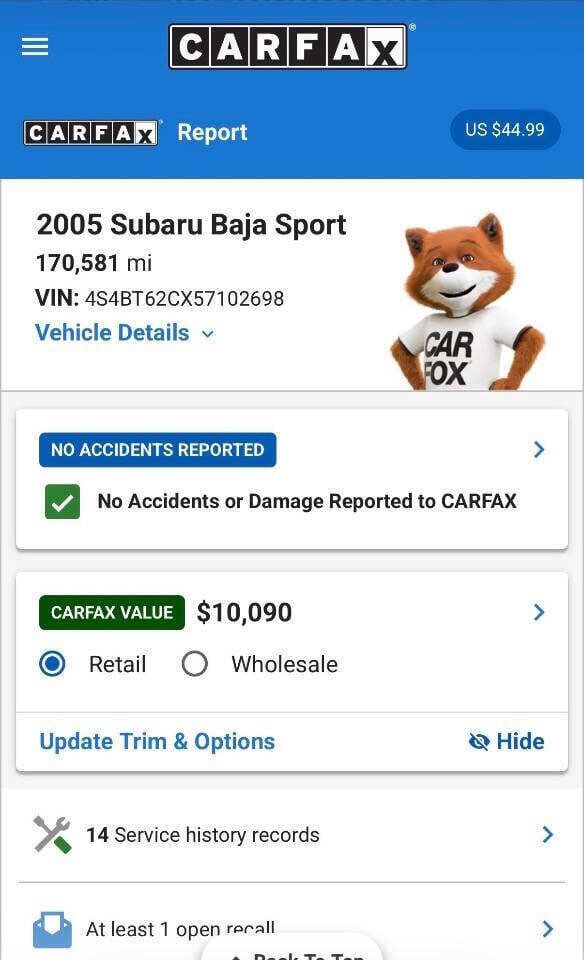 Used 2005 Subaru Baja Sport image 21