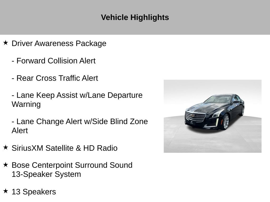 Used 2018 Cadillac CTS Luxury AWD/4WD image 45