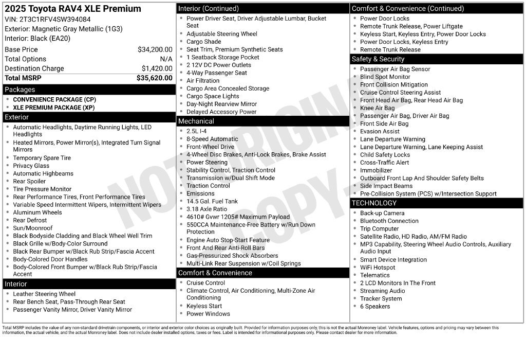 Used 2025 Toyota RAV4 XLE Premium FWD image 6