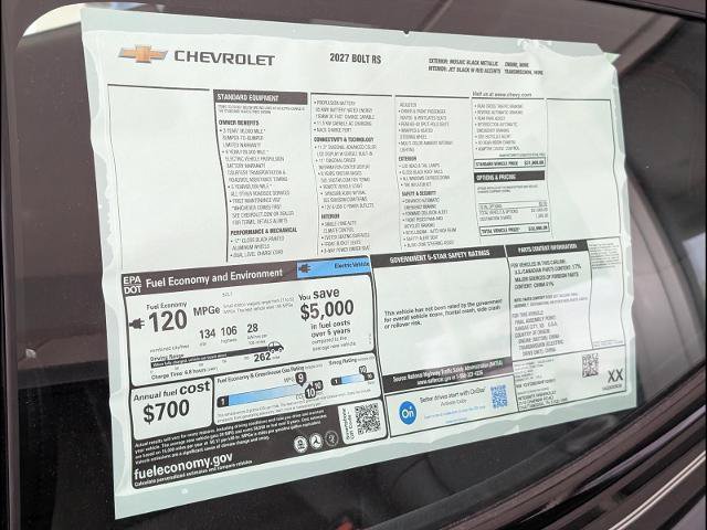 New 2027 Chevrolet Bolt RS FWD image 20