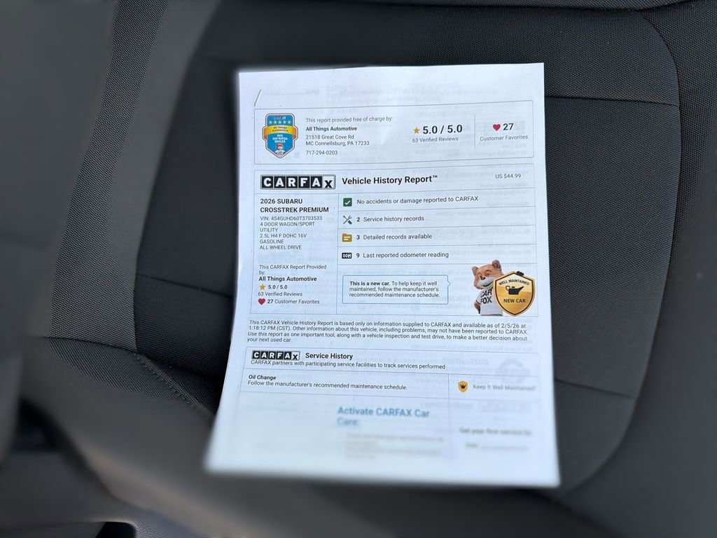 Certified 2026 Subaru Crosstrek 2.0i Premium image 41