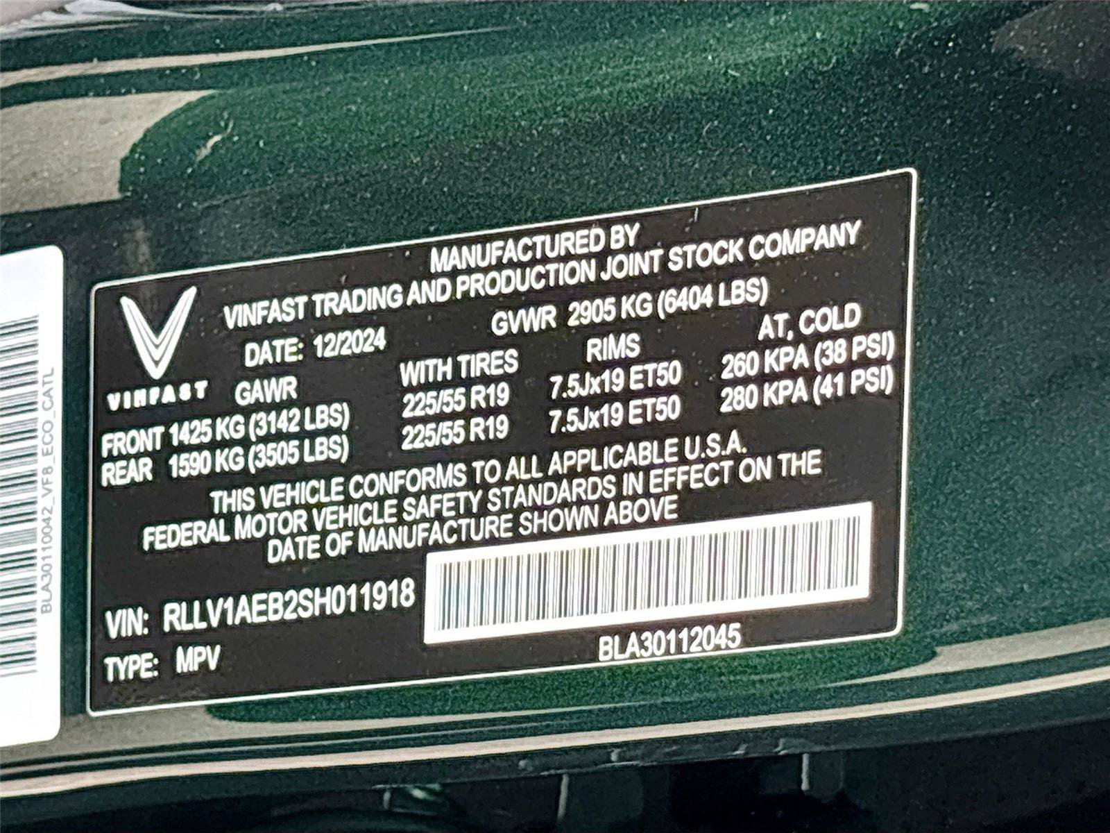 New 2025 VinFast VF 8 Eco AWD/4WD image 31