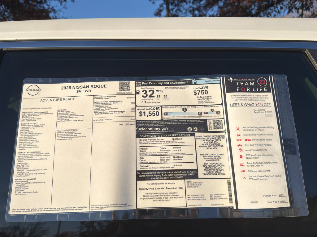New 2026 Nissan Rogue SV w/ Cold Weather Package image 12