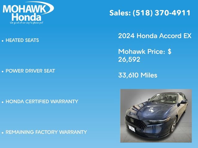 Certified 2024 Honda Accord EX image 16
