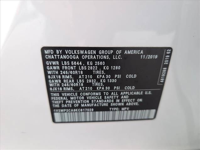 Used 2019 Volkswagen Atlas SE FWD image 26