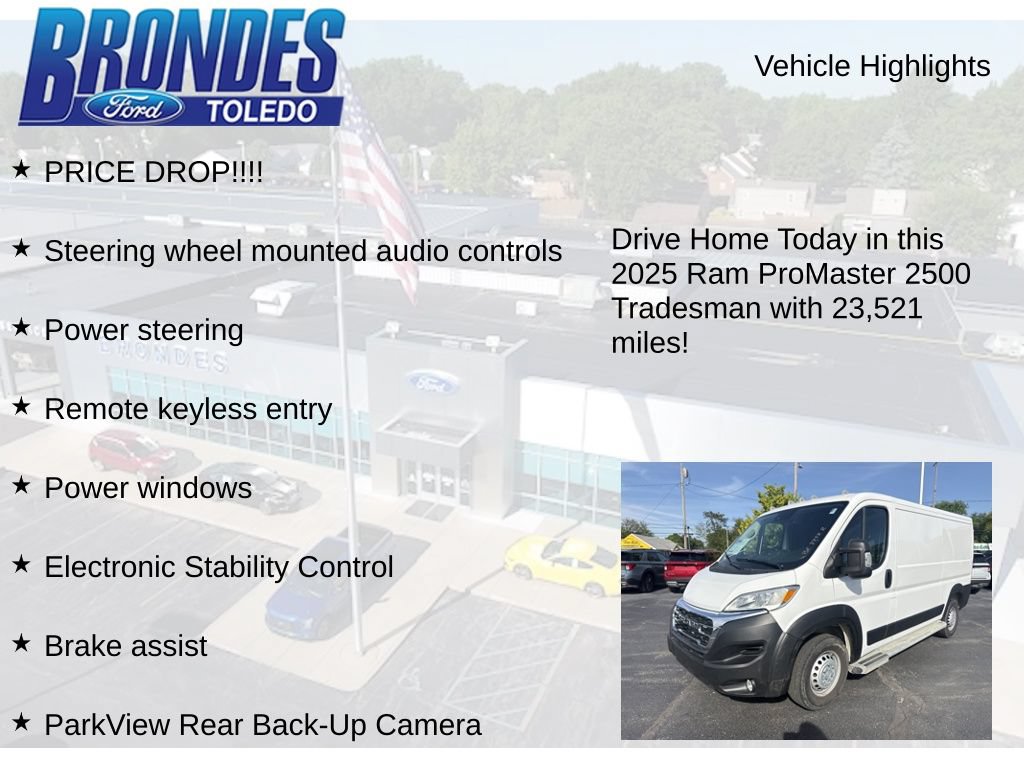 Used 2025 RAM ProMaster 2500 w/ U-Haul Equipment Group FWD image 5