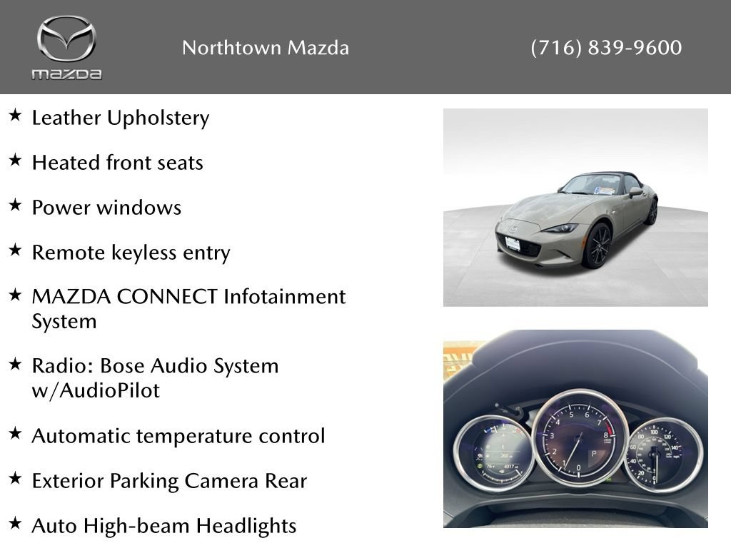 Certified 2024 MAZDA MX-5 Miata Grand Touring RWD image 10