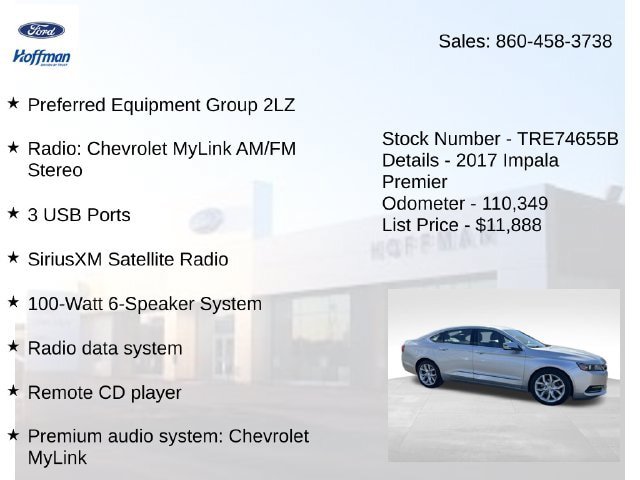 Used 2017 Chevrolet Impala Premier FWD image 5