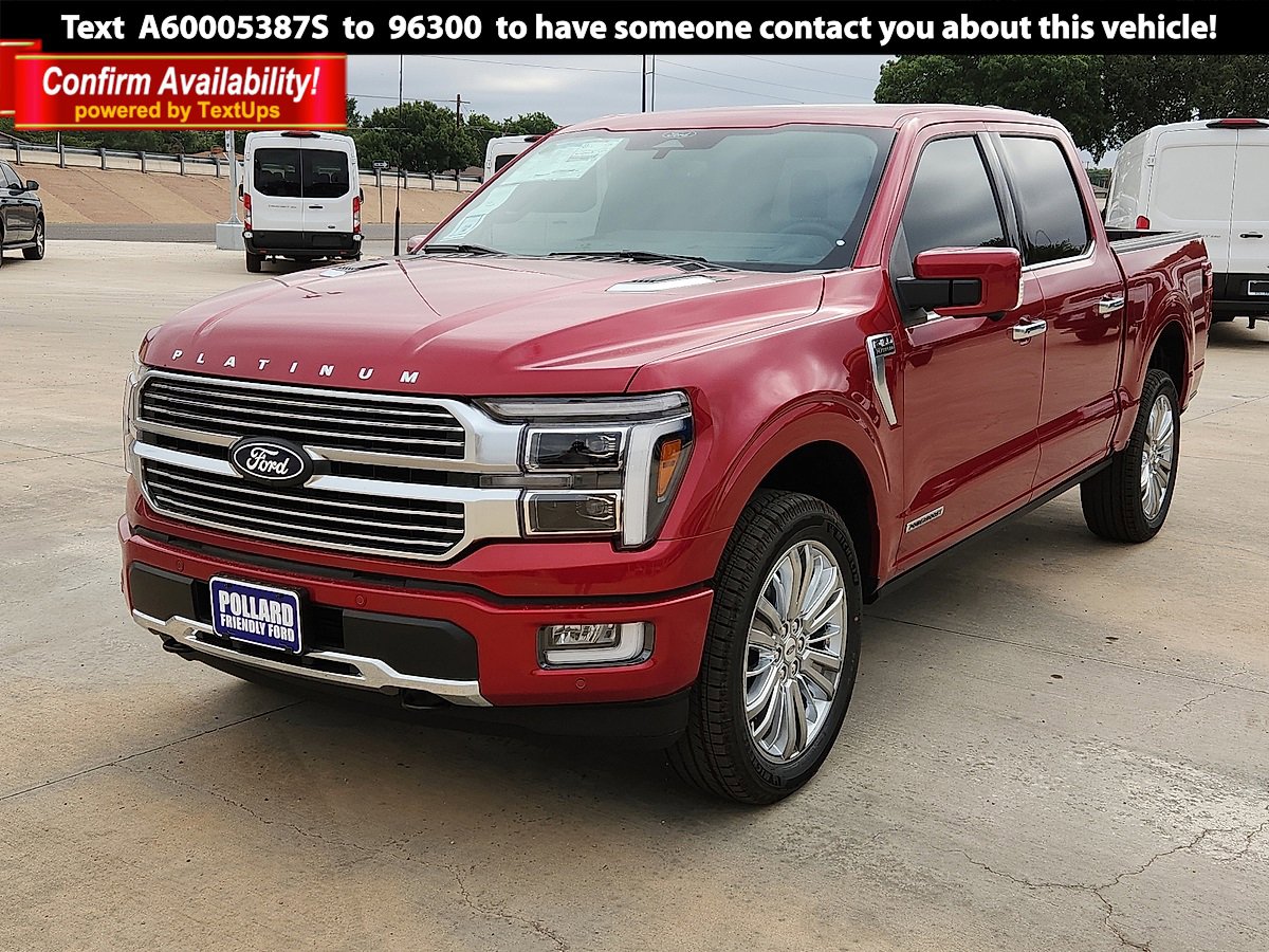 New 2025 Ford F150 Platinum w/ Equipment Group 703A Plus