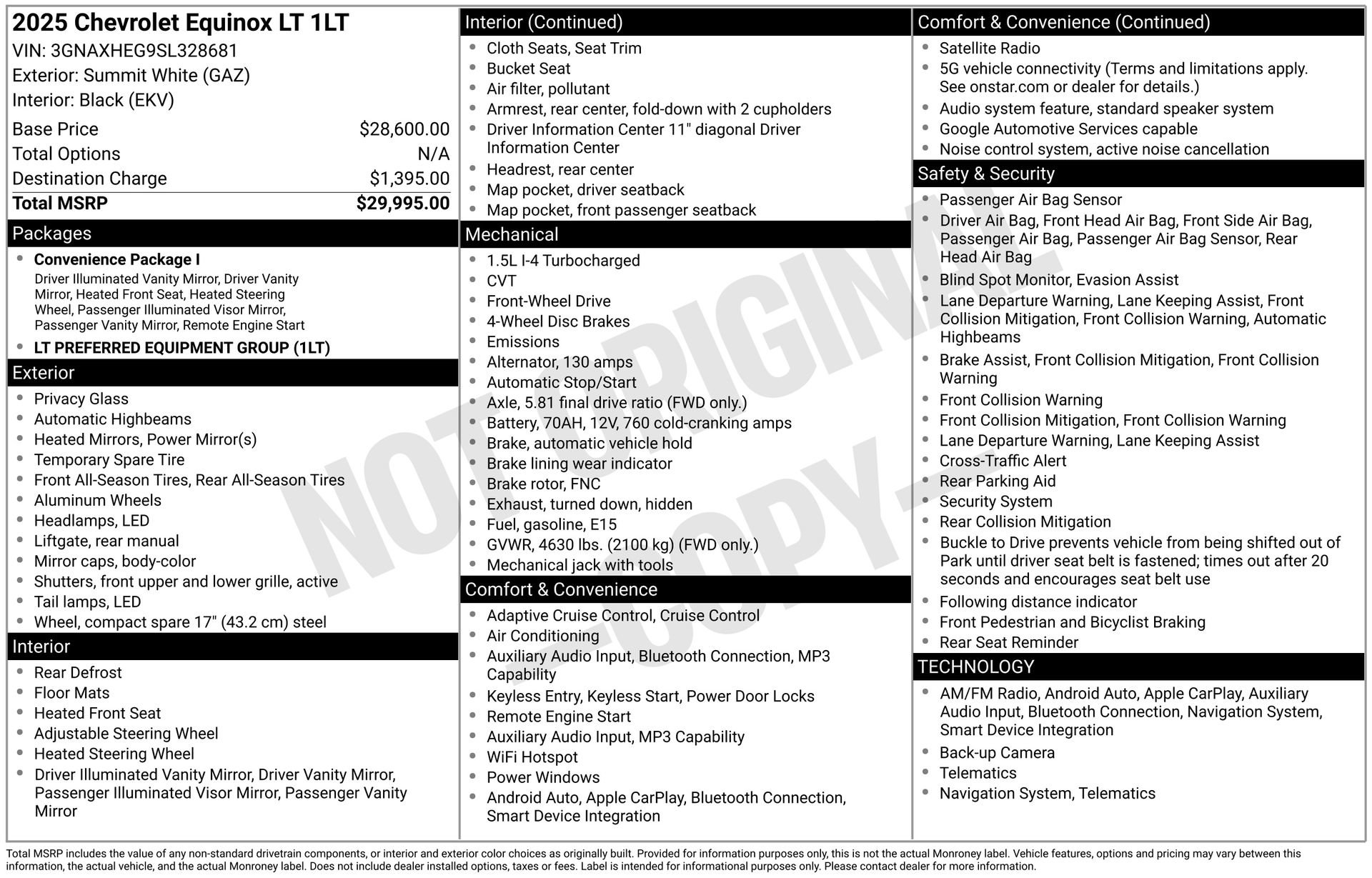 Used 2025 Chevrolet Equinox LT image 41