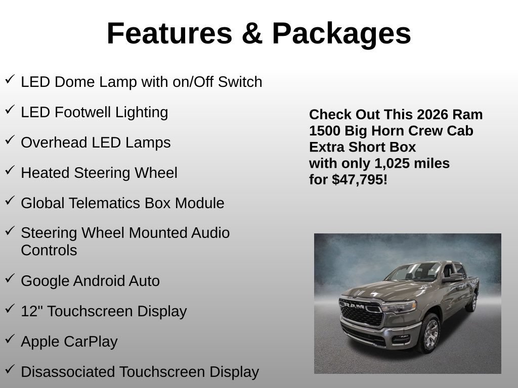Used 2026 RAM 1500 Big Horn AWD/4WD image 25