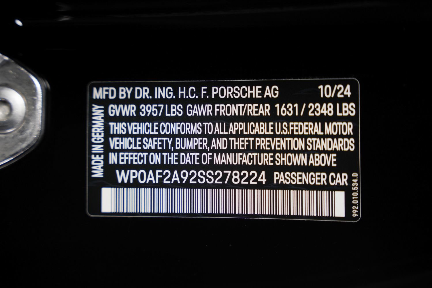 Used 2025 Porsche 911 GT3 RS w/ Weissach Package RWD image 52