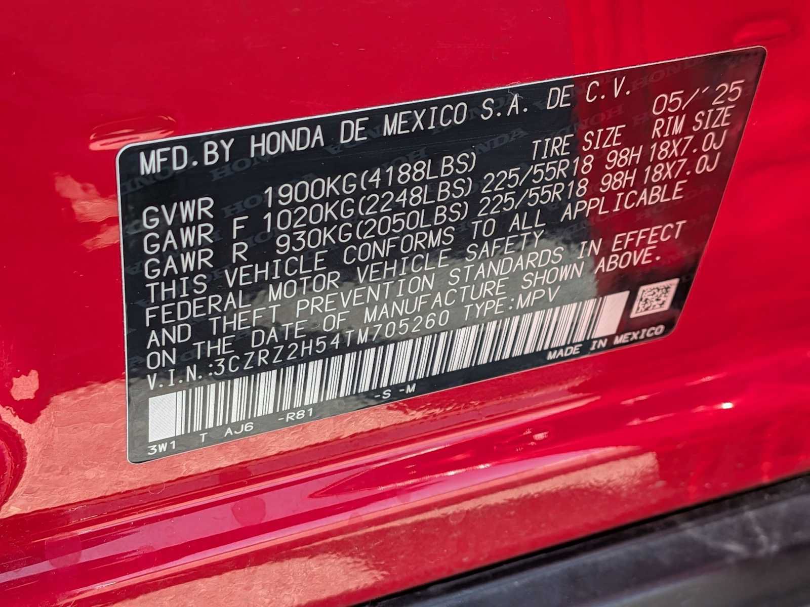 Certified 2026 Honda HR-V Sport image 30