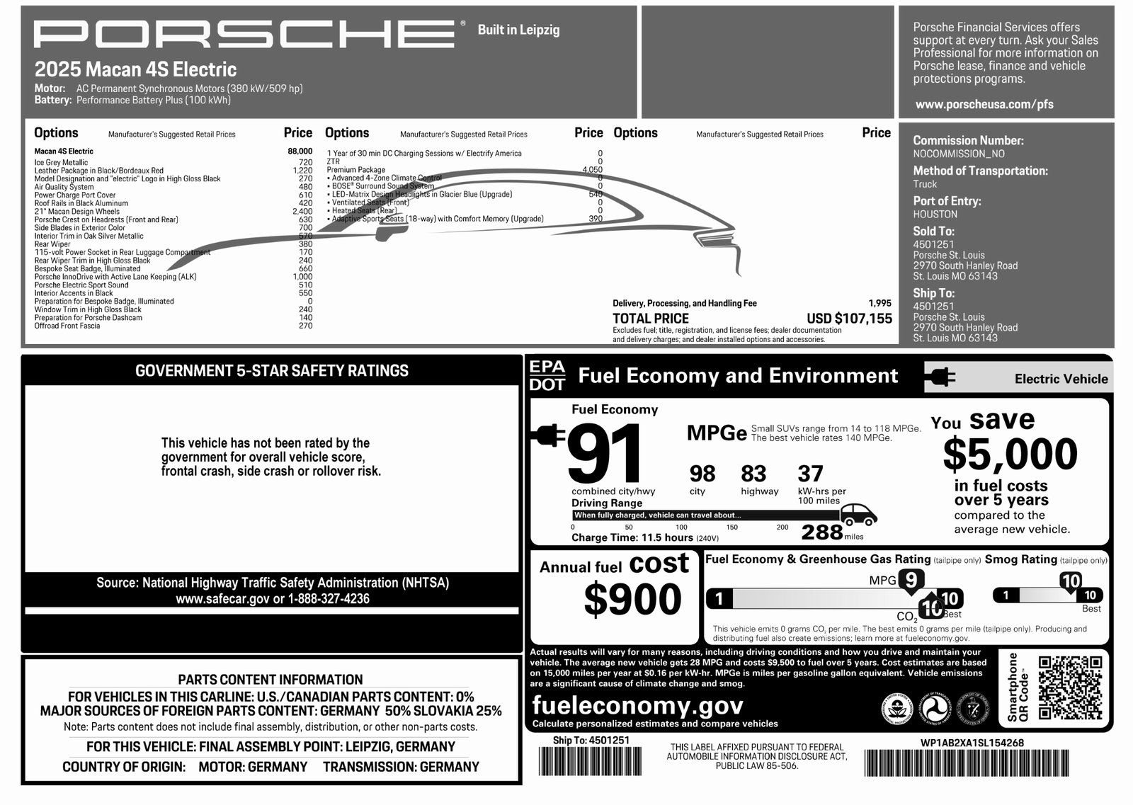 New 2025 Porsche Macan 4S Electric image 56