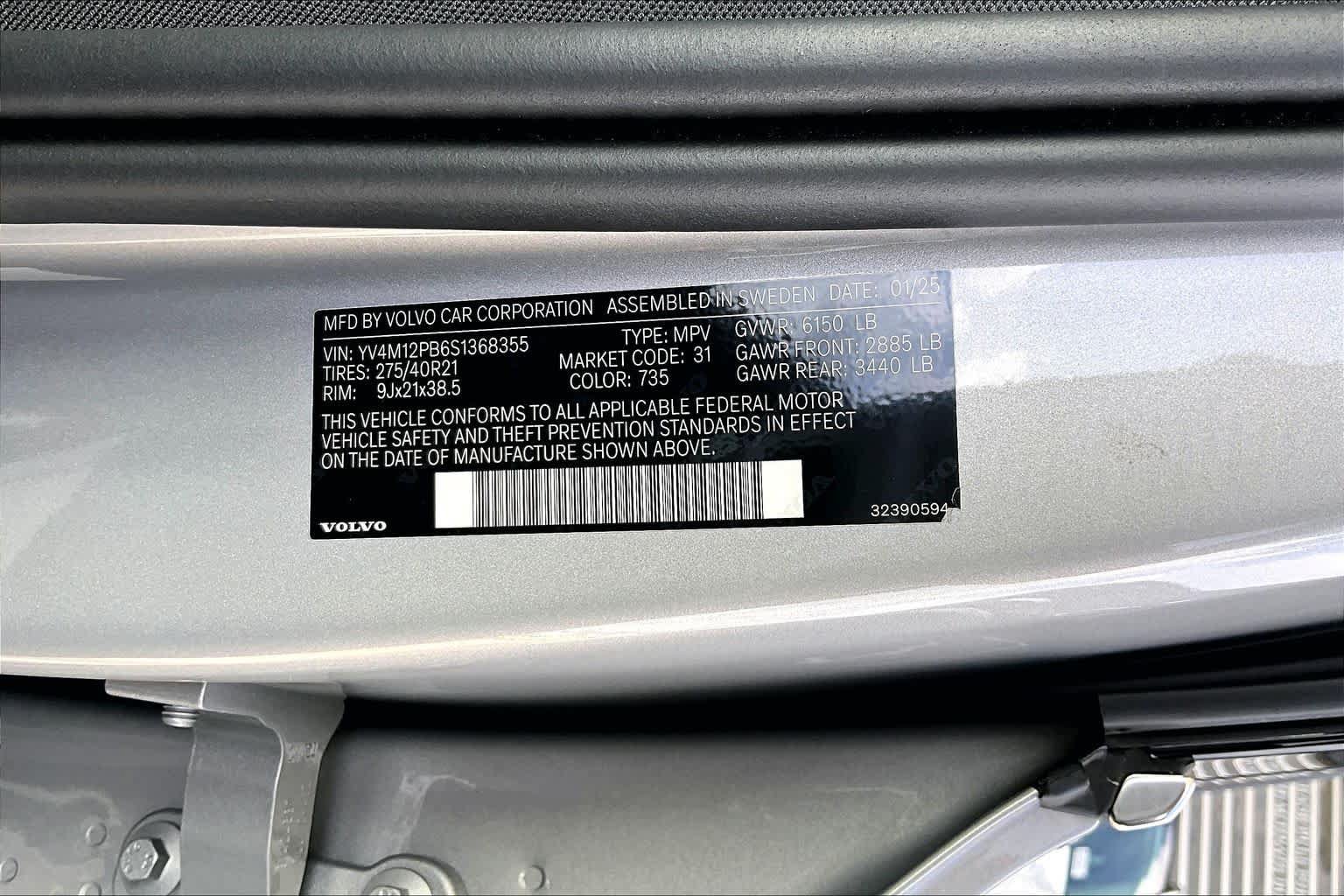 Used 2025 Volvo XC90 B5 Plus AWD/4WD image 29