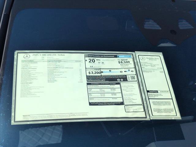 New 2025 Mercedes-Benz S 580 4MATIC Sedan image 18