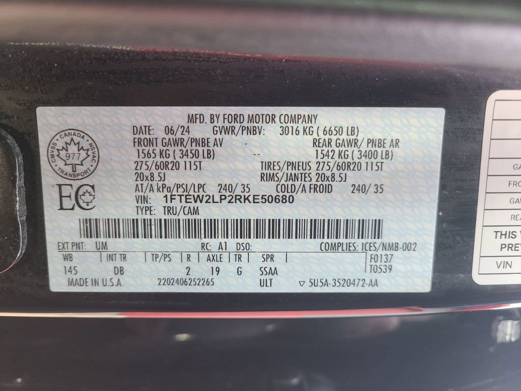 Used 2024 Ford F150 STX w/ STX Black Appearance Package AWD/4WD image 42