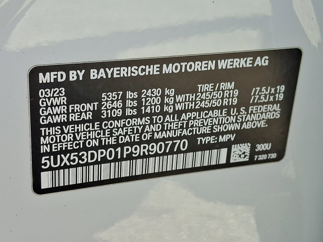 Certified 2023 BMW X3 xDrive30i w/ Convenience Package image 31