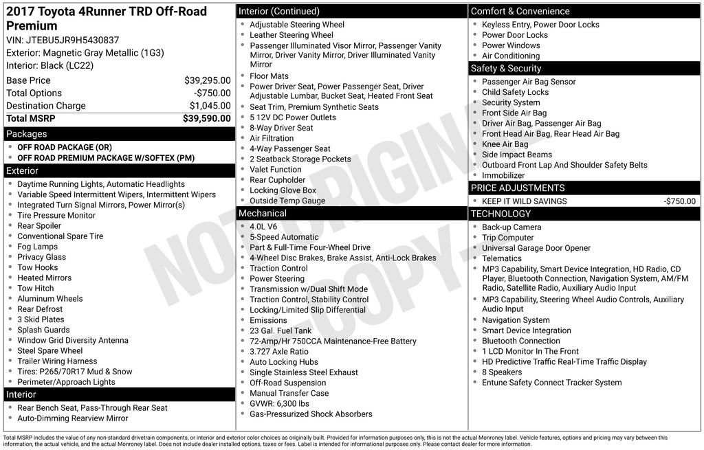 Used 2017 Toyota 4Runner TRD Off-Road Premium image 35
