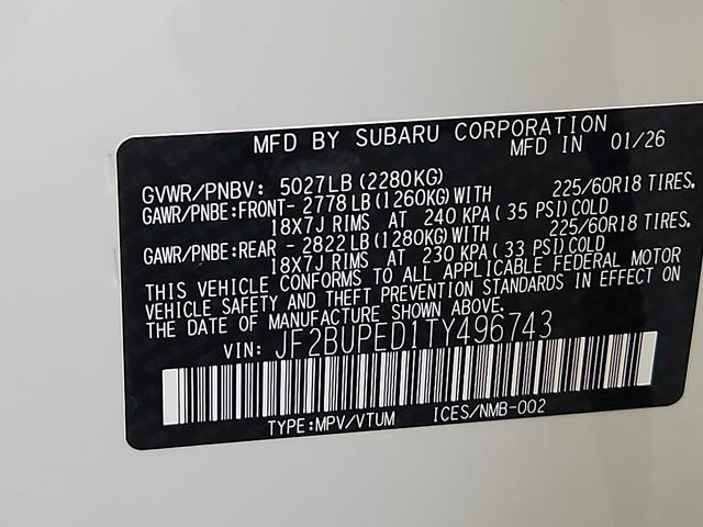 New 2026 Subaru Outback Touring image 19