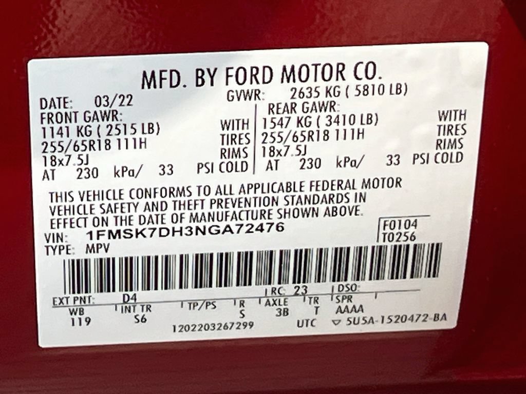 Used 2022 Ford Explorer XLT w/ Equipment Group 202A RWD image 32