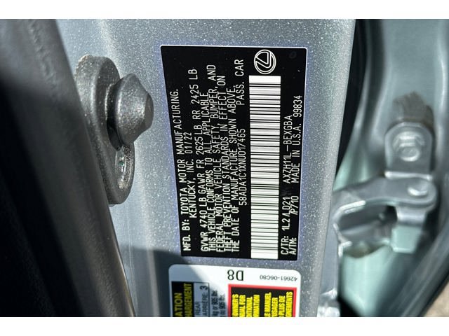 Certified 2022 Lexus ES 300h w/ Premium Package FWD image 29