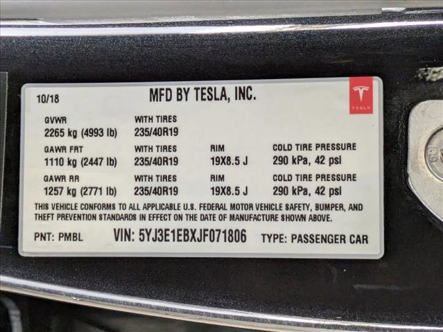Used 2018 Tesla Model 3 Long Range image 11