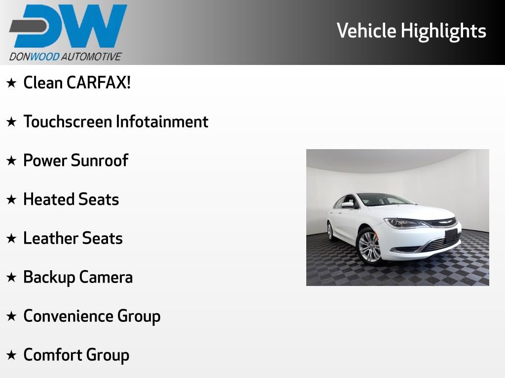 Used 2015 Chrysler 200 Limited w/ Convenience Group FWD image 3