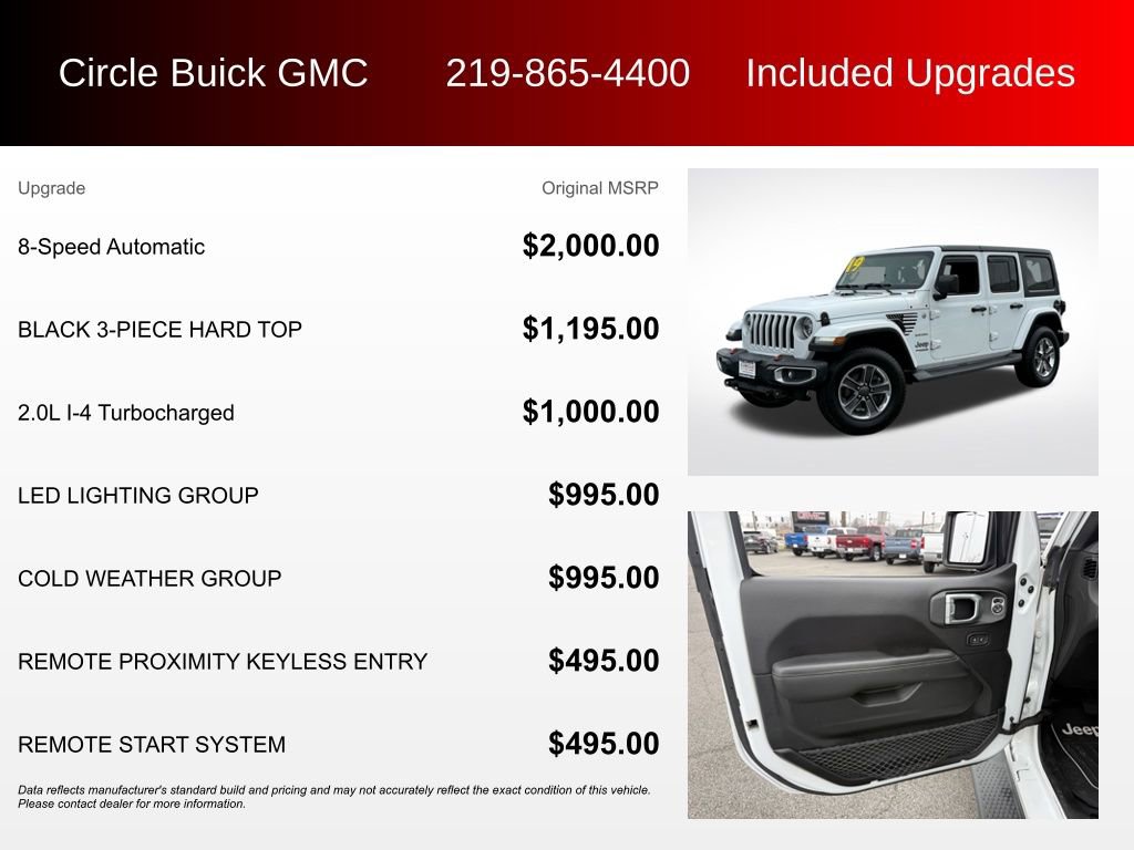 Used 2019 Jeep Wrangler Unlimited Sahara w/ Cold Weather Group image 3