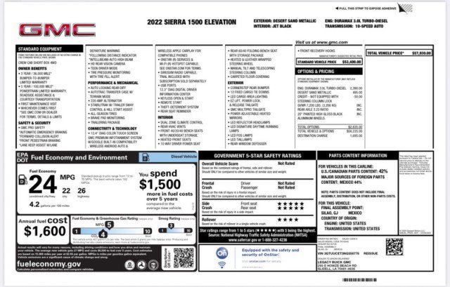 Used 2022 GMC Sierra 1500 Elevation image 32