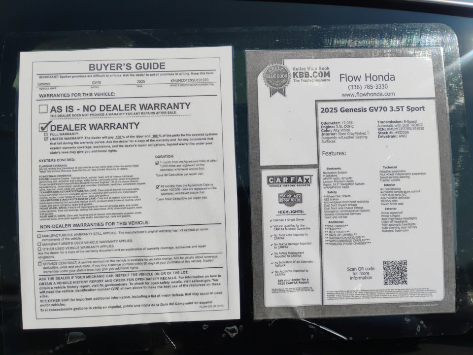 Used 2025 Genesis GV70 3.5T Sport w/ Sport Advanced Package image 37