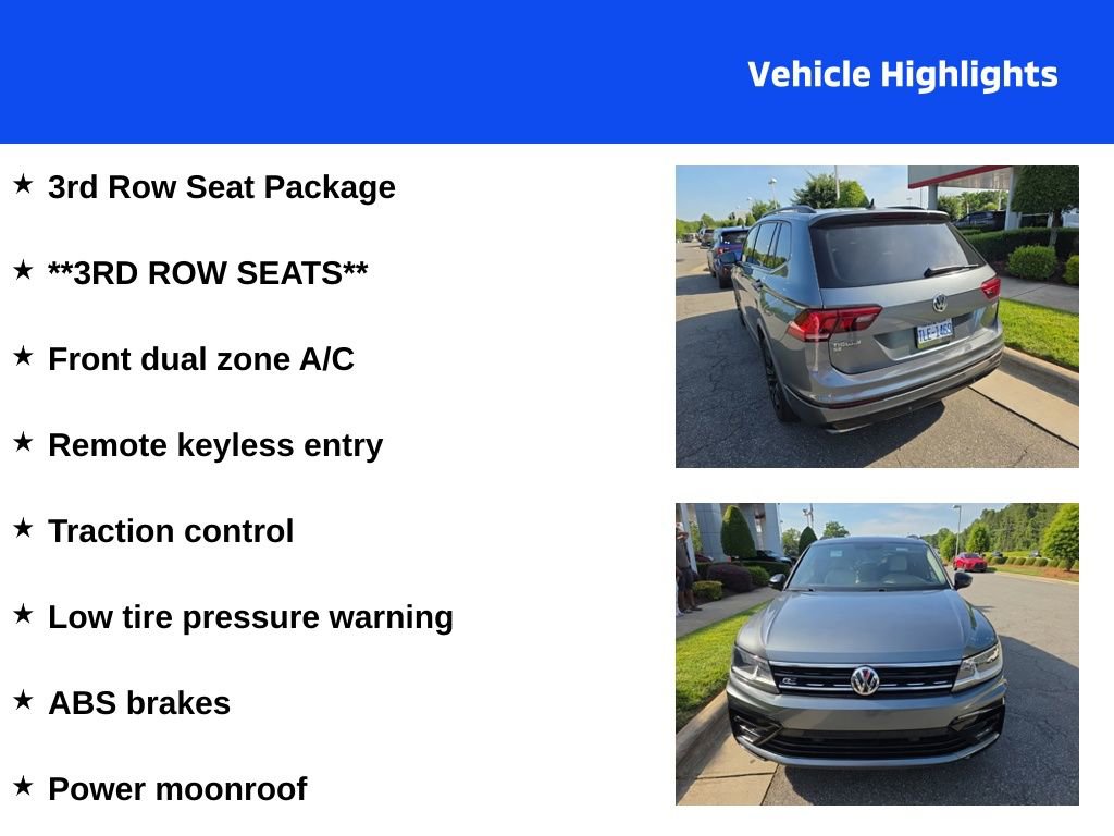 Used 2020 Volkswagen Tiguan SE R-Line w/ 3rd Row Seat Package AWD/4WD image 4