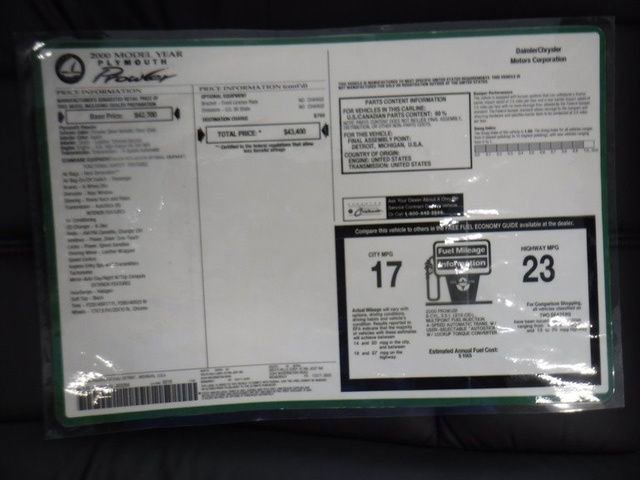 Used 2000 Plymouth Prowler RWD image 58