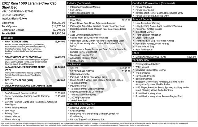 New 2027 RAM 1500 Laramie w/ Night Edition AWD/4WD image 54