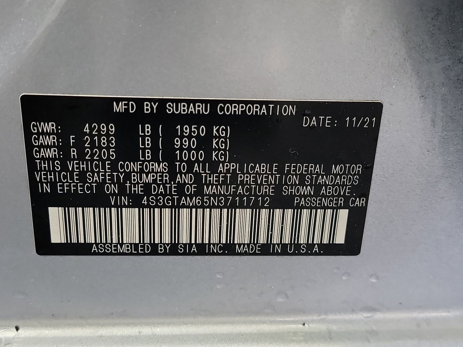 Used 2022 Subaru Impreza 2.0i Sport image 33