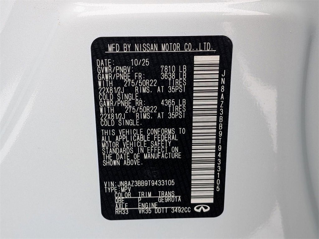 New 2026 INFINITI QX80 Luxe image 35