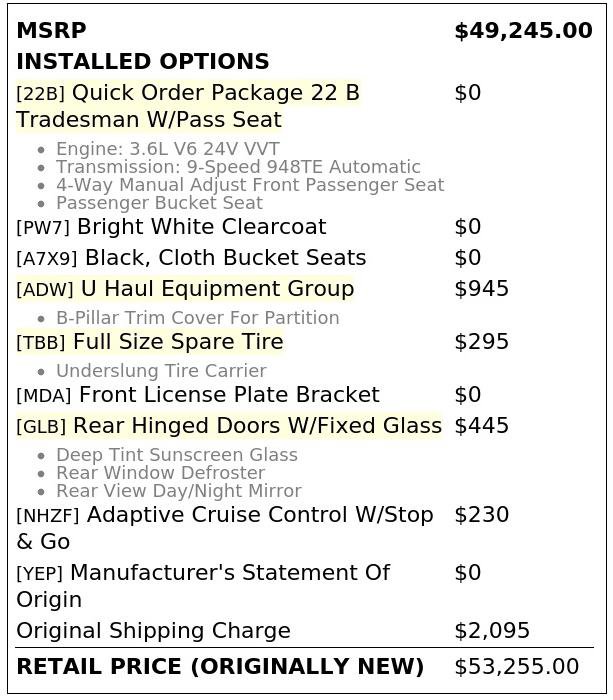 Used 2025 RAM ProMaster 2500 w/ U-Haul Equipment Group FWD image 4
